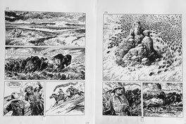 José Ortiz - Tex - Le Chasseur de Fossiles - Planche originale