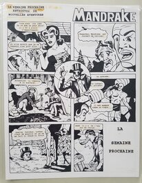 Pierre La Police - Mandrake dernière planche - Comic Strip