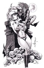 Arturo Louga - Vampirella - Original Illustration