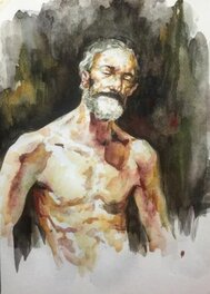 Federico Mele - Watercolour study after Fortuny - Original Illustration