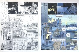 La planche et sa mise en couleur digigraphique.