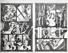 Mike Deodato Jr. - Thunderbolts vol 110 pl 7 & 8 - Planche originale