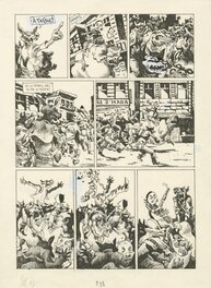Hugues Micol - Chiquito La Muerte – Le retour de Mananifek, Tome 1 – Planche 38 - Planche originale
