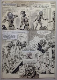 René Pellos - Pellos Planche Originale 13 NOVOPOLIS ( Suite de Futuropolis ) , BD Éo 1982 Mars Aps - Planche originale