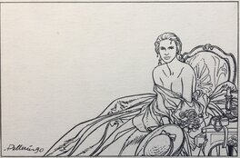 Patrice Pellerin - L’ Epervier . Agnès - Illustration originale