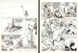 Planche originale - Le grand pouvoir du Chninkel, planches 51 & 52