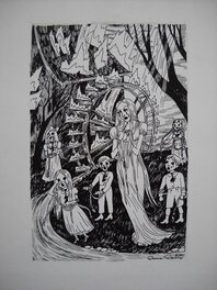 Dame Darcy - "Le Moulin Hanté - The Haunted Mill" - Original Illustration