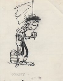 André Franquin - Gaston Lagaffe - Massacre - Original Illustration