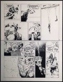 Planche originale - 1990 - Lester Cockney : La Déchirure - Viva la muerte ! -