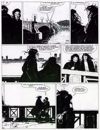 Planche originale - Marcelé, Gothic tome 1, Never More, planche n°42, 1998.