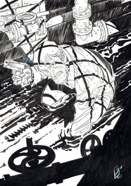 Pierre Alary - Pierre Alary - Silas Corey hommage Wolverine - Illustration originale