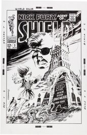 Bruce McCorkindale - Nick Fury Agent of Shield 3 (Recréation d'après Jim Steranko) - Couverture originale