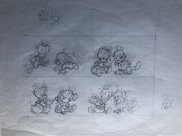 Claude Marin - Bébés Disney - Original art