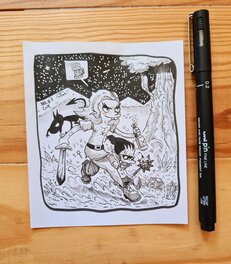 oTTami - Dessin original de l'Inktober 2019 : Désenchantée - Illustration originale