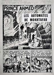 Georges Franch - Prince Ahmed - Les automates de Mokhtafar pl de titre - Planche originale