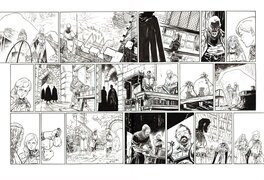 Benoit Dellac - Nottingham tome 1 double planche 10-11 - Planche originale