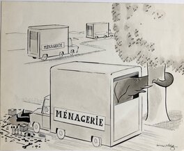 Morez - La ménagerie - Illustration originale
