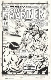 Sal Buscema - Sub-Mariner 35 (Recréation) - Original Cover