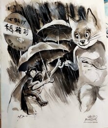 René Follet - Hommage à Miyazaki - Illustration originale