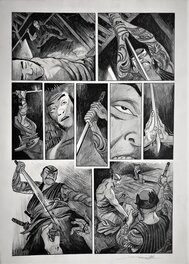 David Hitchcock - Madam Samourai n° 1 pl 49 - Planche originale