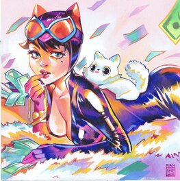 Rian Gonzalez - Catwoman par Rian - Illustration originale