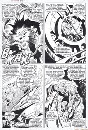 John Buscema - 1968-07 Buscema/Giacoia: Sub-Mariner #2 p08 w. Triton vs. Plantman - Planche originale