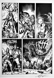 Gianluigi Gregorini - Dragonero - "Le fosse dei Fargh" pl 54 - Planche originale