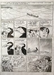 Planche originale - Le Voyage d'Esteban - Planche 25 du T1 : Le Baleinier