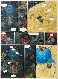 Jean-Luc Masbou - De Cape et de Crocs - Planche 11 du T6 : Luna Incognita - Planche originale