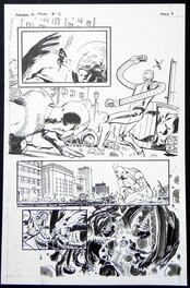 Gabriel Hardman - Avengers versus Atlas episode 2 p.9 - Planche originale