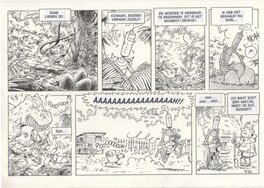 Planche originale - De Ridder 3 - Dino Eieren