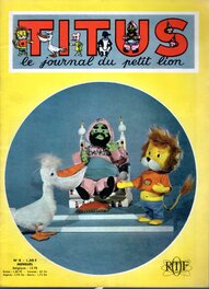 La Couverture du Mensuel du Journal de Titus N°8 de Juin 1968 Ou La Planche est Reproduite ( Le Journal ne sera pas Joint a L'Achat de La Planche de TITUS ) .