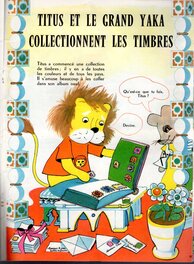La Page Reproduite dans Le Mensuel du Journal de Titus en 1968 ( ne sera pas Joint a L'Achat de La Planche de TITUS ) .