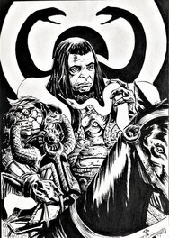 Cyril Pontet - Thulsa Doom dans Conan le barbare - Original Illustration