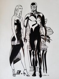 Giuseppe Palumbo - DIABOLIK & EVA KANT - Original Illustration