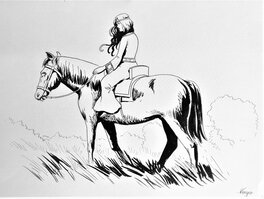 Jean-Christophe Vergne - Cavalière - Original Illustration