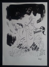 Cyril Pedrosa - L'âge d'or - illustration A4 - Original Illustration