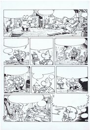 Greg - Walter Melon (Achille Talon, Olivier Blunder) - Magnesia's Treasure - Planche originale