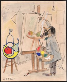 Cesc - Painter - Illustration originale