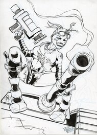 Rich Perotta - Tank Girl - Illustration originale