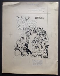 La Couverture Originale du Punch 5 au format entier de 22,5 X 25,5 Cm , Éo Bd Petit Format S.E.R 1958 La Couverture Originale du Punch 5 au format entier de 22,5 X 25,5 Cm , Éo Bd Petit Format S.E.R 1958