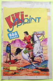 La Couverture Originale du KIKI SPRINT 4 au format entier de 19 X 29 Cm , Éo Bd Petit Format S.E.R 1959