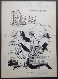 La Couverture Originale du RANGERS 3 au format entier de 17 X 23 Cm , Éo Bd Petit Format S.E.R 1958 La Couverture Originale du RANGERS 3 au format entier de 17 X 23 Cm , Éo Bd Petit Format S.E.R 1958