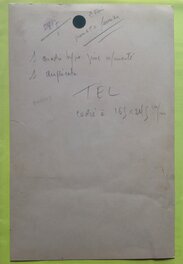 Le Verso de L'Original avec indication , etc....