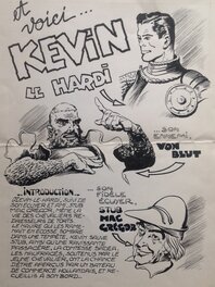Rémy Bordelet RÉMY , Pub Annonce 2 Les Héros KEVIN Le Hardi & Von Blut , Bd Petit Format BIG HORN 1 Atelier Chott 1957