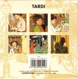 Portfolio de 1998 édité par Casterman avec 6 cartes et 6 enveloppes