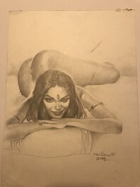 Mark Texeira - Dejah Thoris - Illustration originale