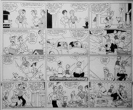 Chic Young - "Blondie" La pêche met le bas ! - Comic Strip