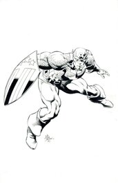 Mike Deodato Jr. - CAPTAIN AMERICA. - Planche originale