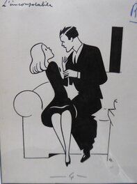 Gino Baldo - L inconsolable - Original Illustration